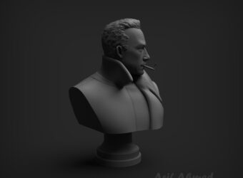 albert-camus Clay Render By MD. Arif Ahmed