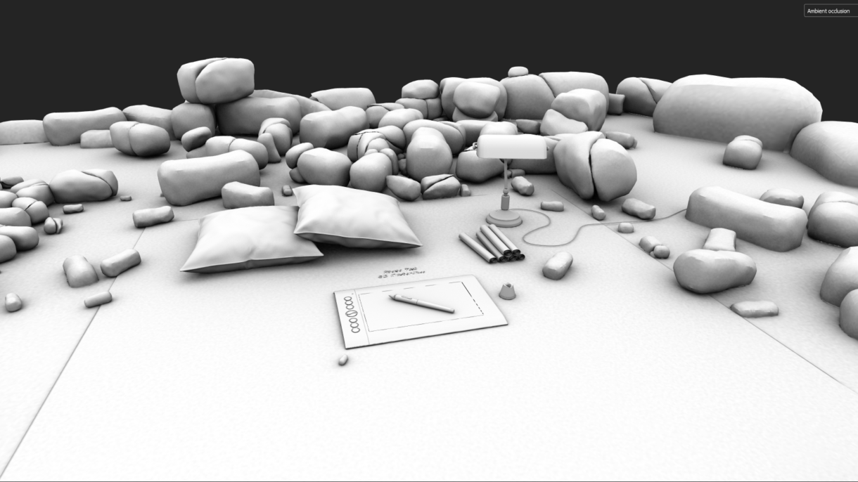 Graphics Tablet 3d ambient occlusion by MD Arif Ahmed