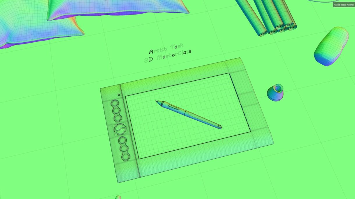 Huion Graphics Tablet Normal Map by MD Arif Ahmed